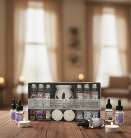 مبخره مع مجموعة زيوت عطريه